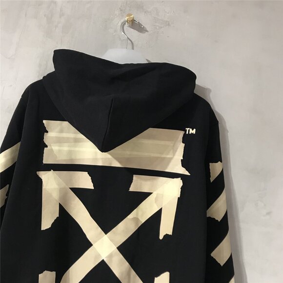 Off-White Black Printed Hooded Cardigan - Picture 7 of 9